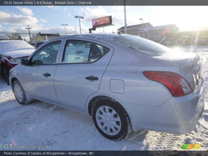 Brilliant Silver / Charcoal 2015 Nissan Versa 1.6 S Sedan