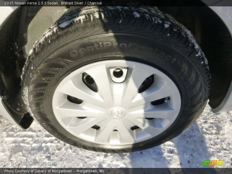 Brilliant Silver / Charcoal 2015 Nissan Versa 1.6 S Sedan