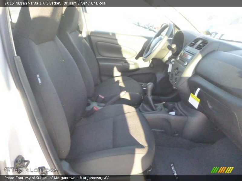 Brilliant Silver / Charcoal 2015 Nissan Versa 1.6 S Sedan