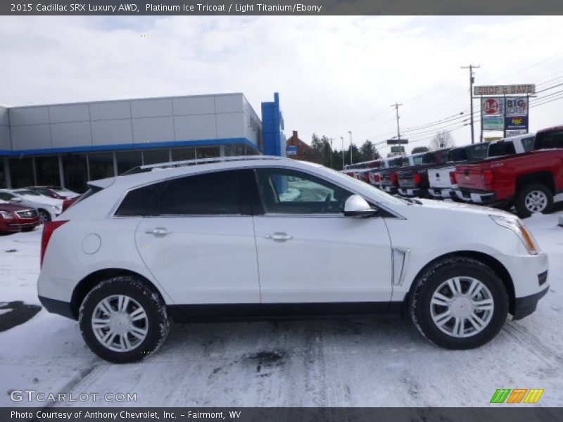 Platinum Ice Tricoat / Light Titanium/Ebony 2015 Cadillac SRX Luxury AWD