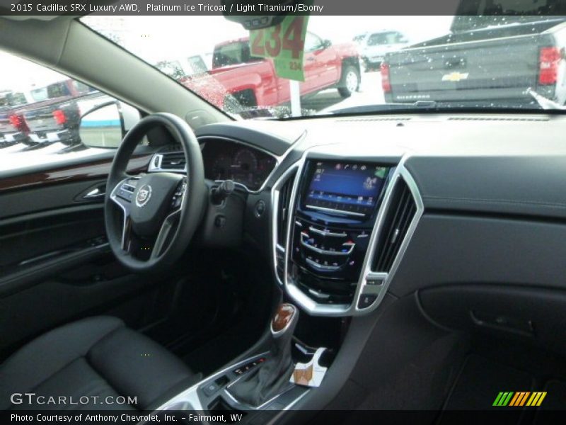 Platinum Ice Tricoat / Light Titanium/Ebony 2015 Cadillac SRX Luxury AWD
