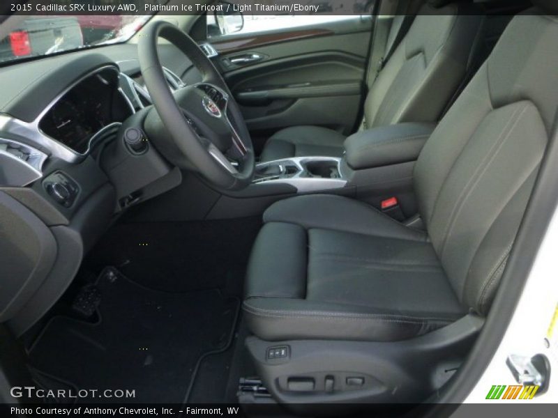 Platinum Ice Tricoat / Light Titanium/Ebony 2015 Cadillac SRX Luxury AWD