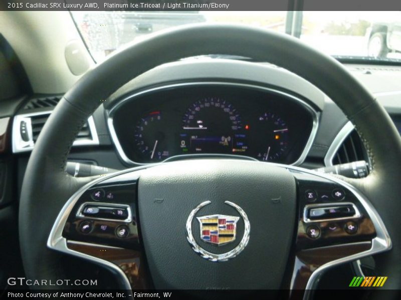 Platinum Ice Tricoat / Light Titanium/Ebony 2015 Cadillac SRX Luxury AWD