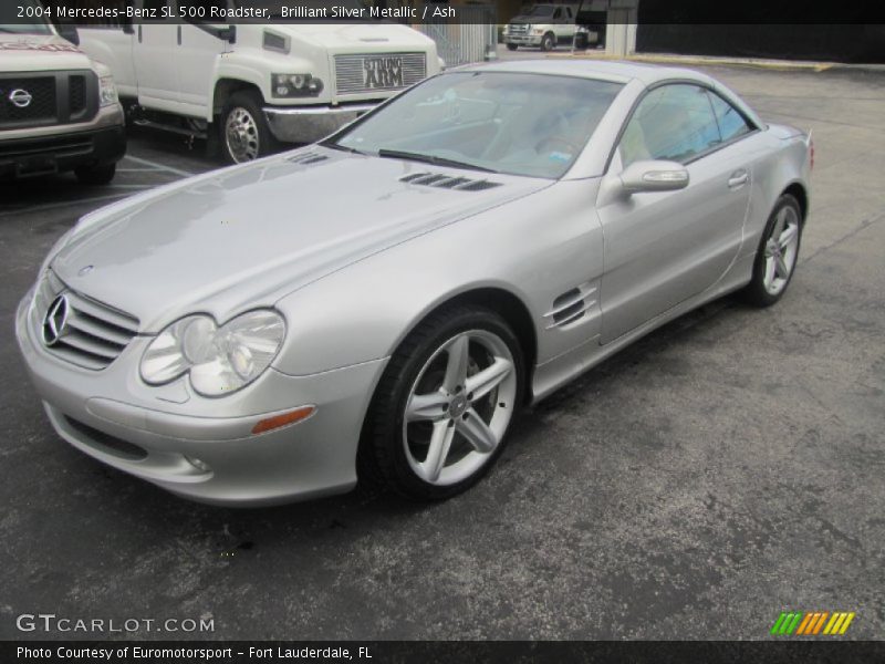 Brilliant Silver Metallic / Ash 2004 Mercedes-Benz SL 500 Roadster