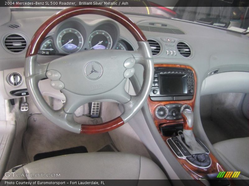 Brilliant Silver Metallic / Ash 2004 Mercedes-Benz SL 500 Roadster
