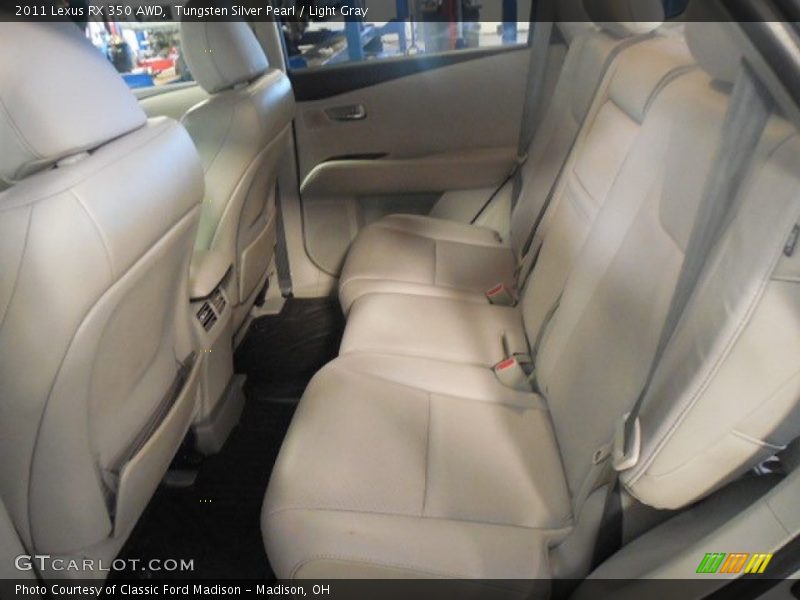 Tungsten Silver Pearl / Light Gray 2011 Lexus RX 350 AWD