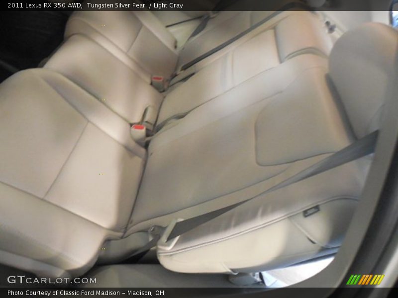 Tungsten Silver Pearl / Light Gray 2011 Lexus RX 350 AWD