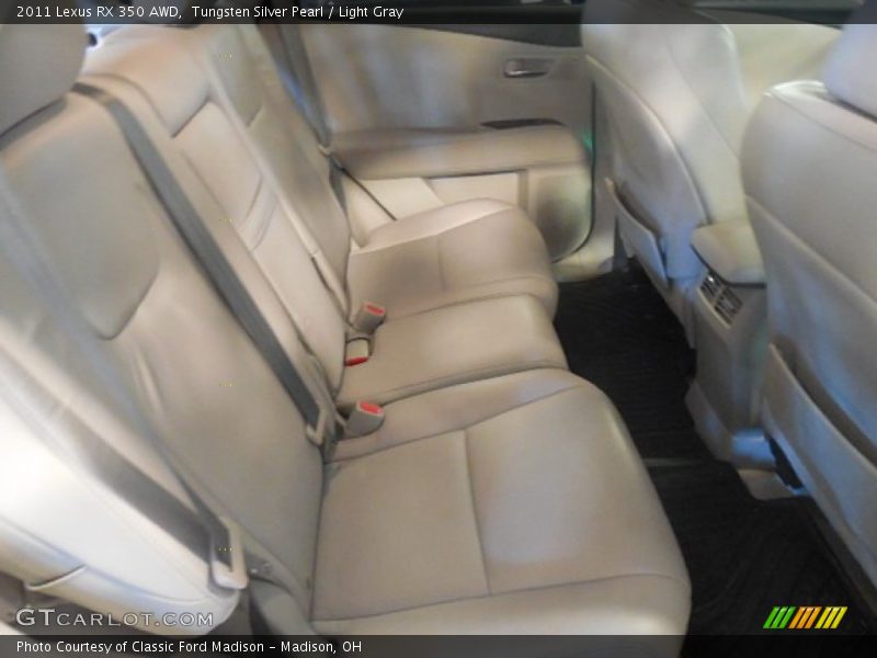 Tungsten Silver Pearl / Light Gray 2011 Lexus RX 350 AWD