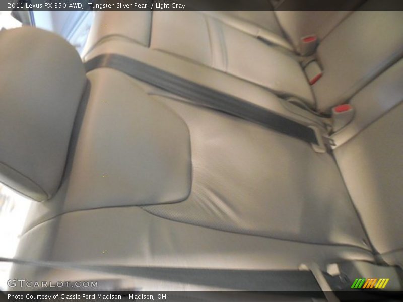 Tungsten Silver Pearl / Light Gray 2011 Lexus RX 350 AWD