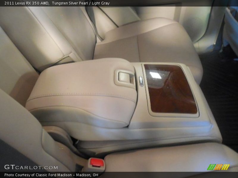Tungsten Silver Pearl / Light Gray 2011 Lexus RX 350 AWD