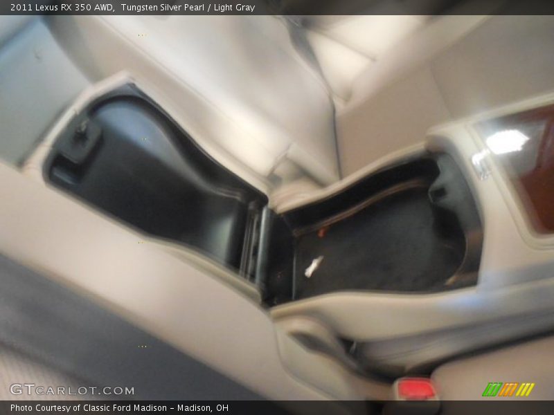 Tungsten Silver Pearl / Light Gray 2011 Lexus RX 350 AWD