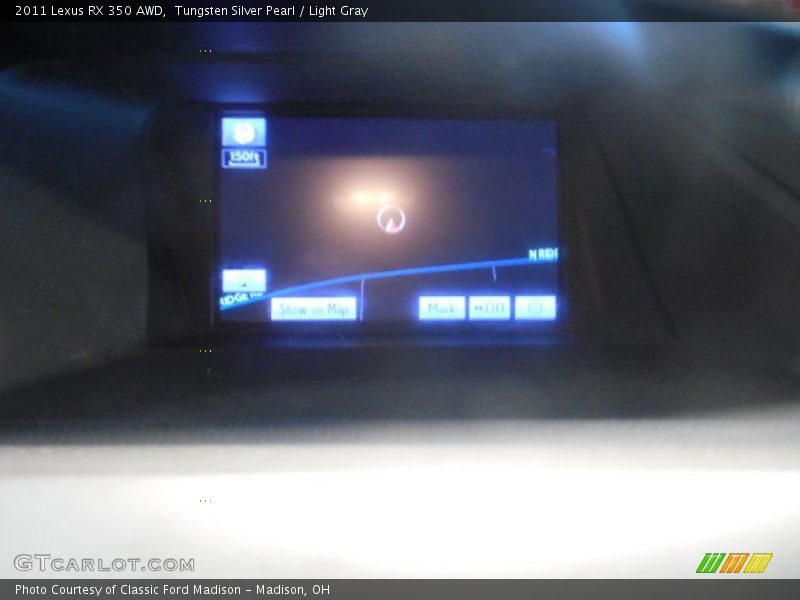 Tungsten Silver Pearl / Light Gray 2011 Lexus RX 350 AWD