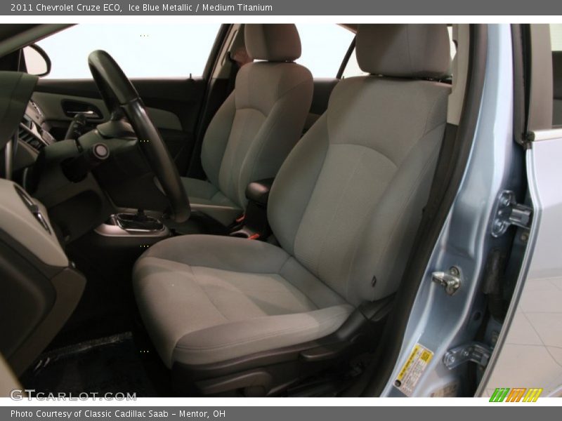 Ice Blue Metallic / Medium Titanium 2011 Chevrolet Cruze ECO