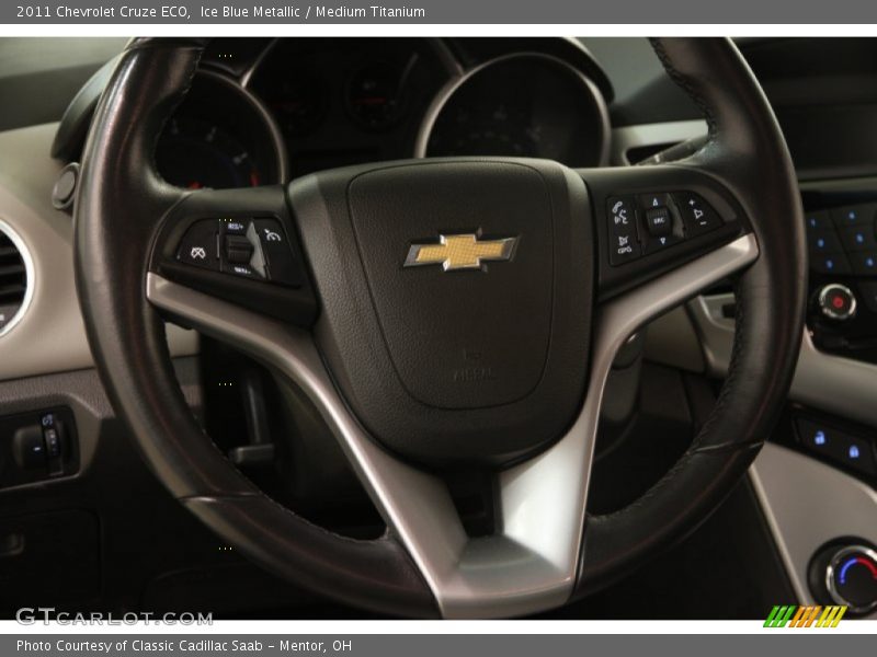 Ice Blue Metallic / Medium Titanium 2011 Chevrolet Cruze ECO