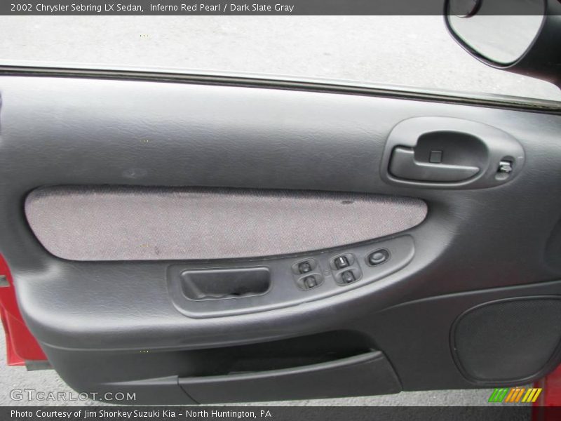 Inferno Red Pearl / Dark Slate Gray 2002 Chrysler Sebring LX Sedan