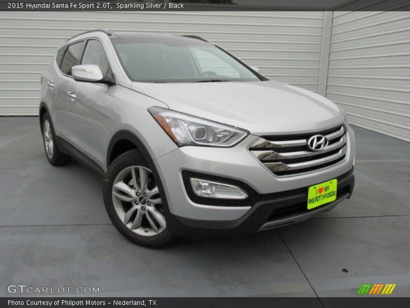 Sparkling Silver / Black 2015 Hyundai Santa Fe Sport 2.0T