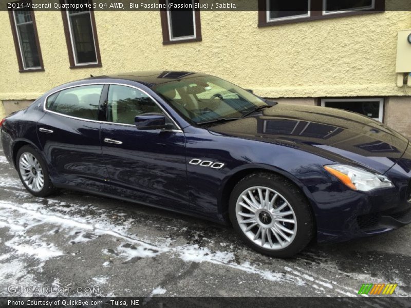 Blu Passione (Passion Blue) / Sabbia 2014 Maserati Quattroporte S Q4 AWD