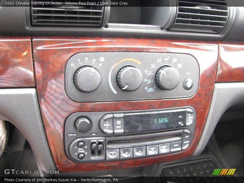 Inferno Red Pearl / Dark Slate Gray 2002 Chrysler Sebring LX Sedan