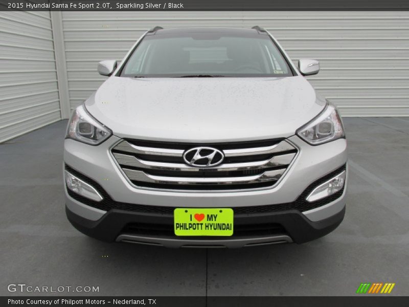 Sparkling Silver / Black 2015 Hyundai Santa Fe Sport 2.0T
