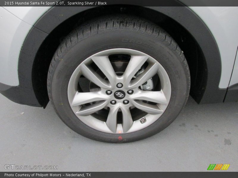 Sparkling Silver / Black 2015 Hyundai Santa Fe Sport 2.0T