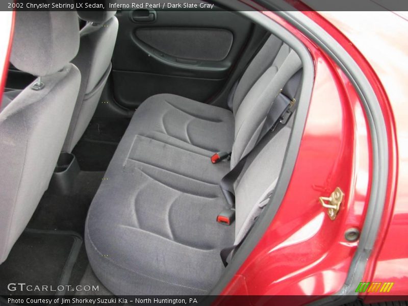 Inferno Red Pearl / Dark Slate Gray 2002 Chrysler Sebring LX Sedan
