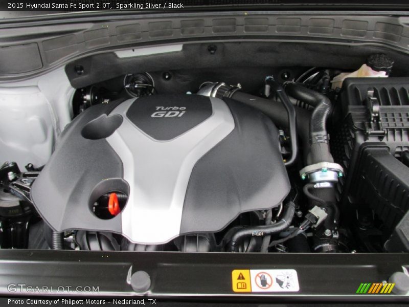 Sparkling Silver / Black 2015 Hyundai Santa Fe Sport 2.0T