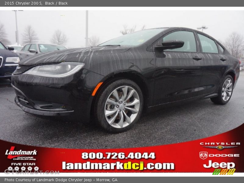 Black / Black 2015 Chrysler 200 S