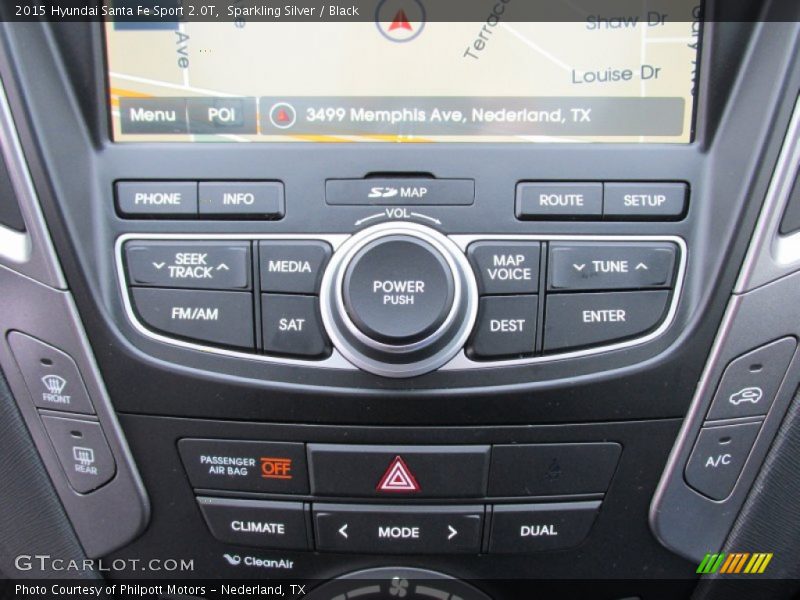 Sparkling Silver / Black 2015 Hyundai Santa Fe Sport 2.0T