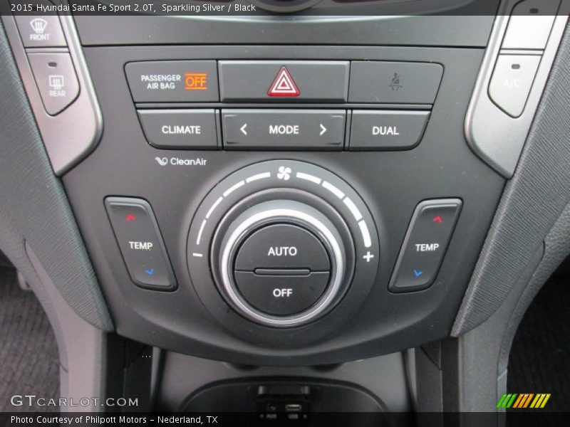 Sparkling Silver / Black 2015 Hyundai Santa Fe Sport 2.0T