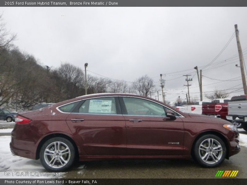  2015 Fusion Hybrid Titanium Bronze Fire Metallic