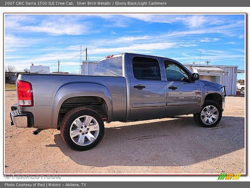 Silver Birch Metallic / Ebony Black/Light Cashmere 2007 GMC Sierra 1500 SLE Crew Cab
