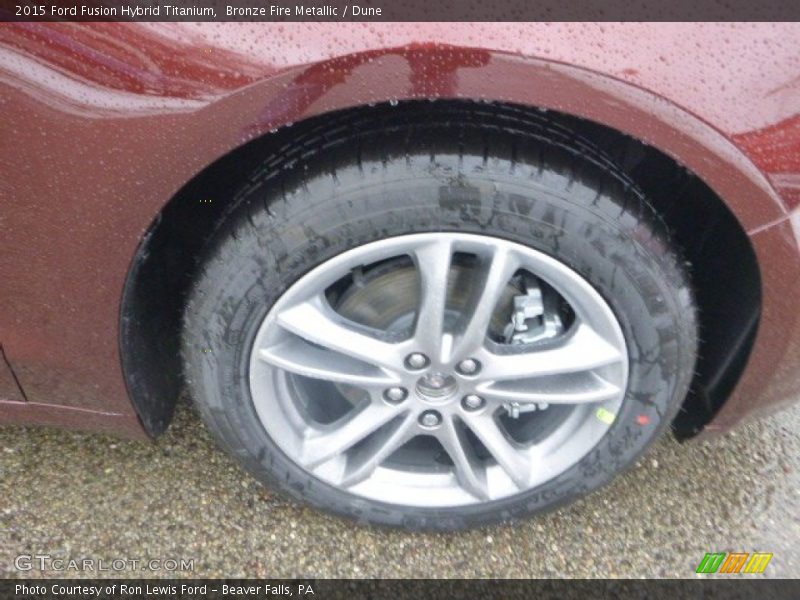 Bronze Fire Metallic / Dune 2015 Ford Fusion Hybrid Titanium