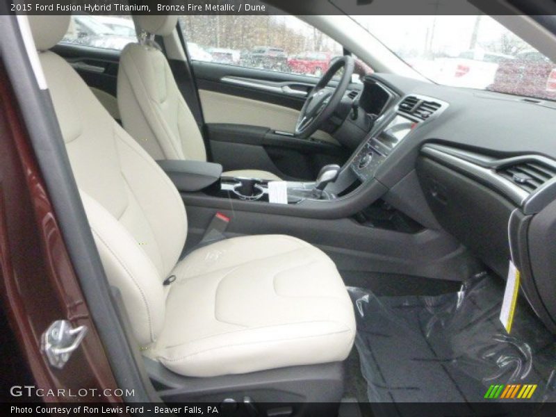 Bronze Fire Metallic / Dune 2015 Ford Fusion Hybrid Titanium
