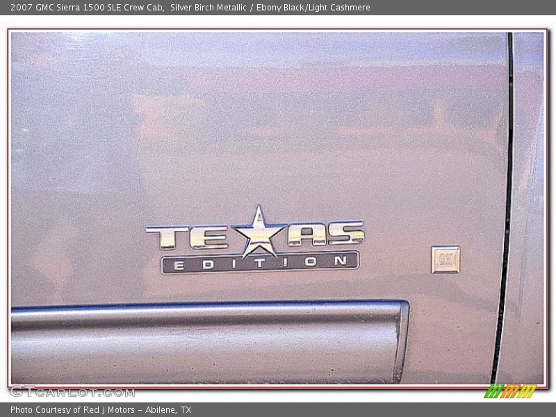 Silver Birch Metallic / Ebony Black/Light Cashmere 2007 GMC Sierra 1500 SLE Crew Cab