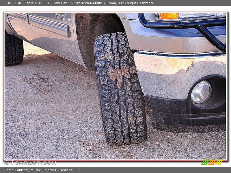 Silver Birch Metallic / Ebony Black/Light Cashmere 2007 GMC Sierra 1500 SLE Crew Cab