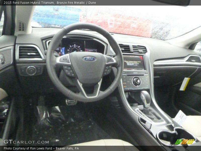 Bronze Fire Metallic / Dune 2015 Ford Fusion Hybrid Titanium