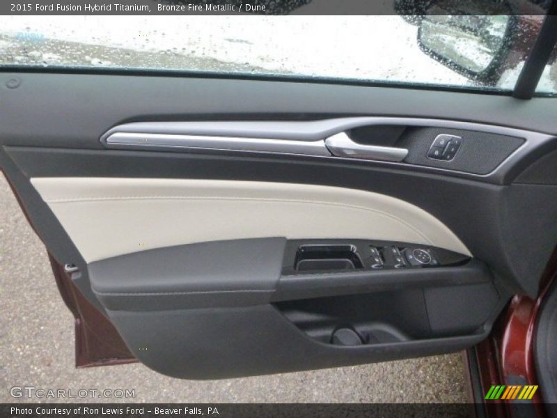 Bronze Fire Metallic / Dune 2015 Ford Fusion Hybrid Titanium