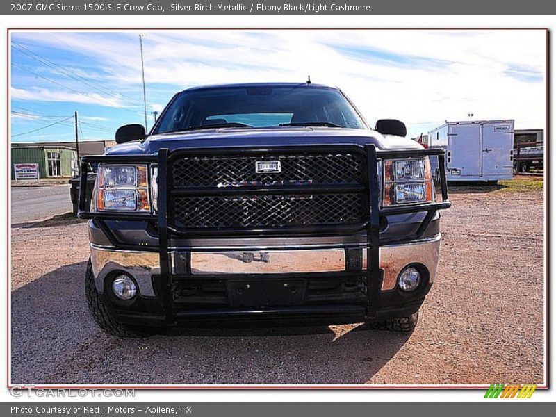 Silver Birch Metallic / Ebony Black/Light Cashmere 2007 GMC Sierra 1500 SLE Crew Cab