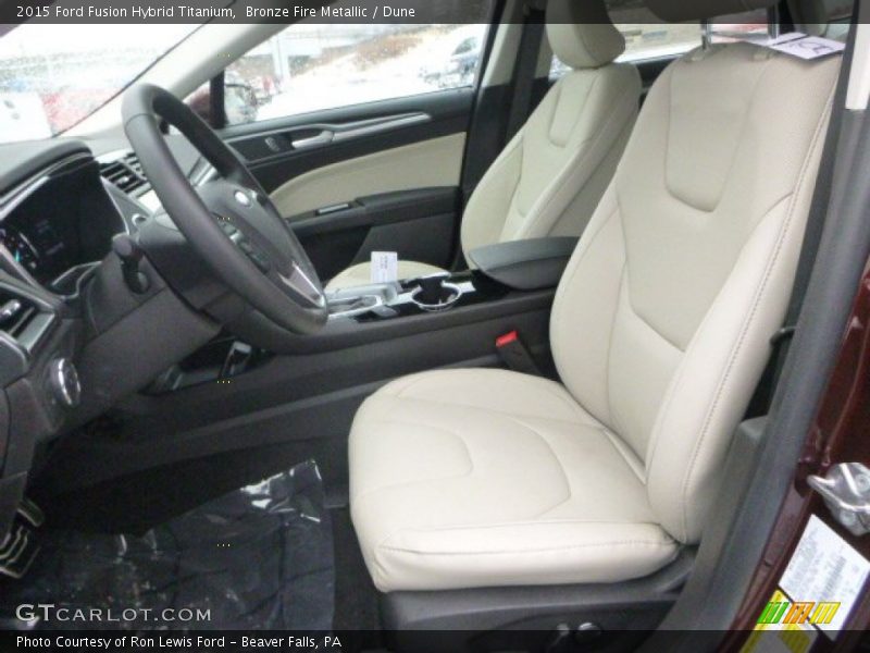 Bronze Fire Metallic / Dune 2015 Ford Fusion Hybrid Titanium