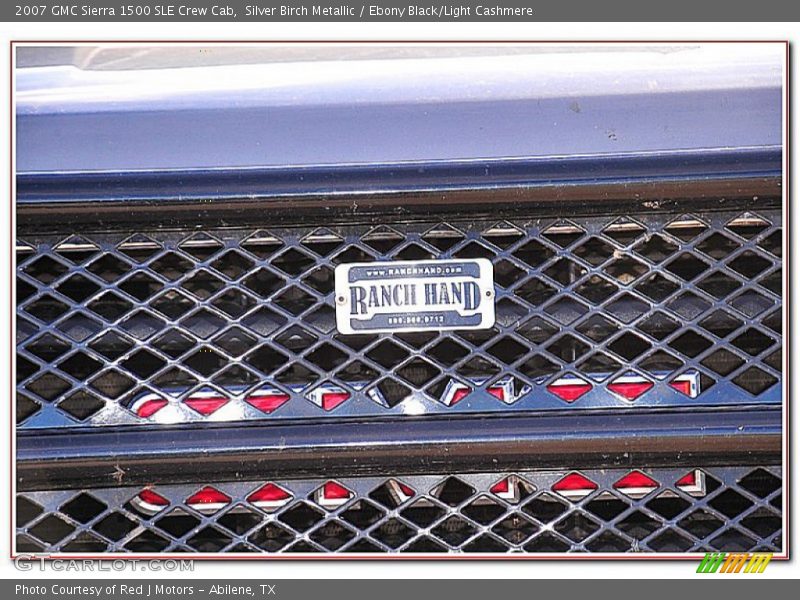 Silver Birch Metallic / Ebony Black/Light Cashmere 2007 GMC Sierra 1500 SLE Crew Cab