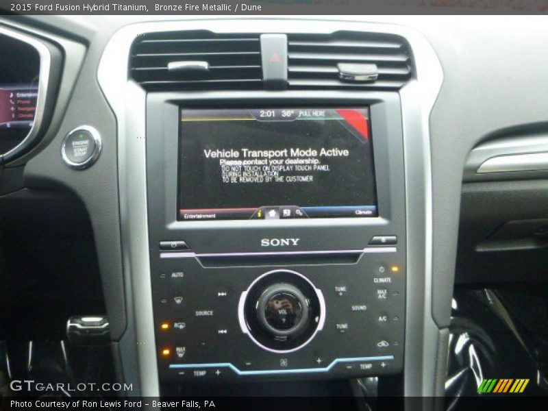 Bronze Fire Metallic / Dune 2015 Ford Fusion Hybrid Titanium