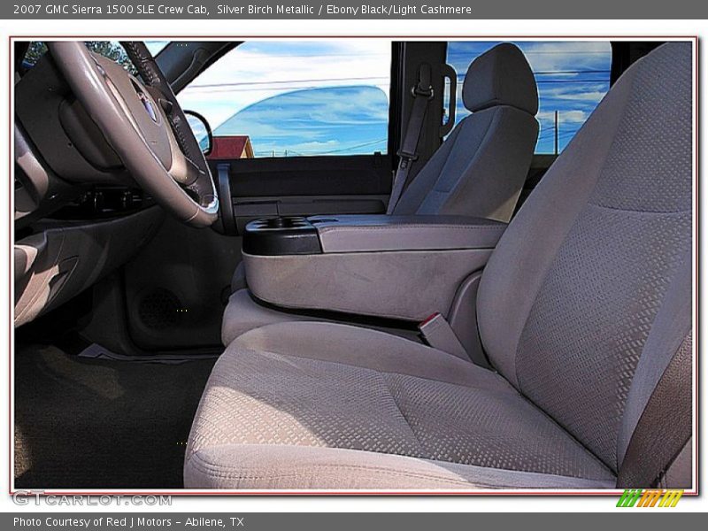 Silver Birch Metallic / Ebony Black/Light Cashmere 2007 GMC Sierra 1500 SLE Crew Cab