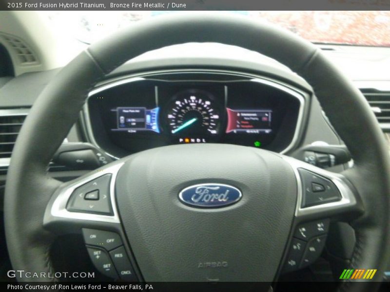Bronze Fire Metallic / Dune 2015 Ford Fusion Hybrid Titanium