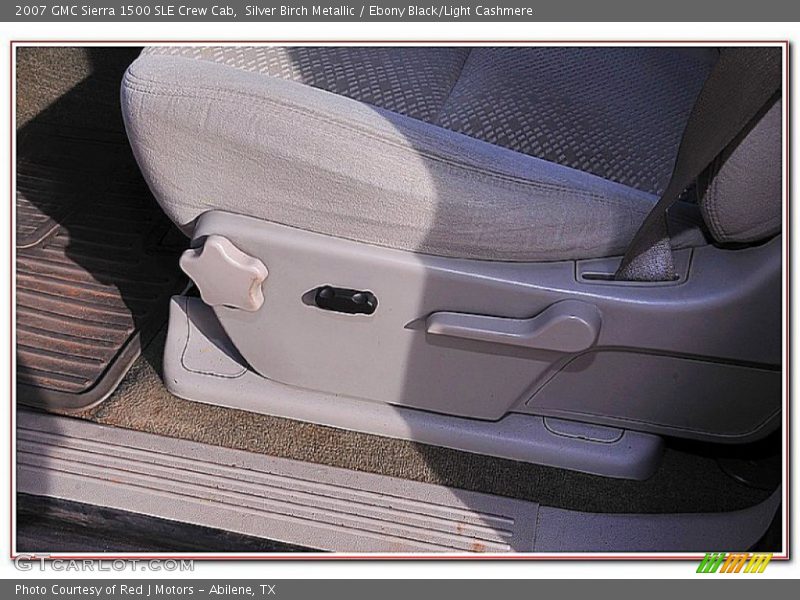 Silver Birch Metallic / Ebony Black/Light Cashmere 2007 GMC Sierra 1500 SLE Crew Cab