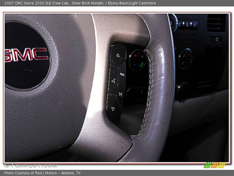 Silver Birch Metallic / Ebony Black/Light Cashmere 2007 GMC Sierra 1500 SLE Crew Cab
