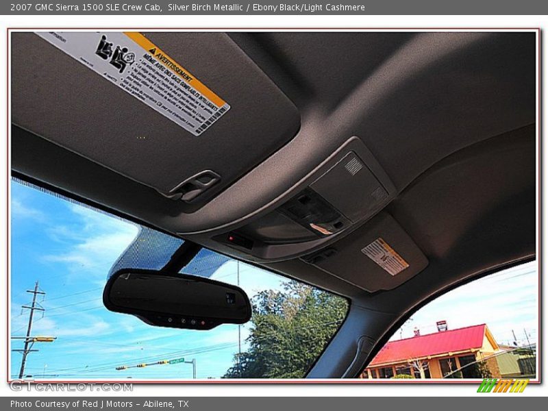 Silver Birch Metallic / Ebony Black/Light Cashmere 2007 GMC Sierra 1500 SLE Crew Cab