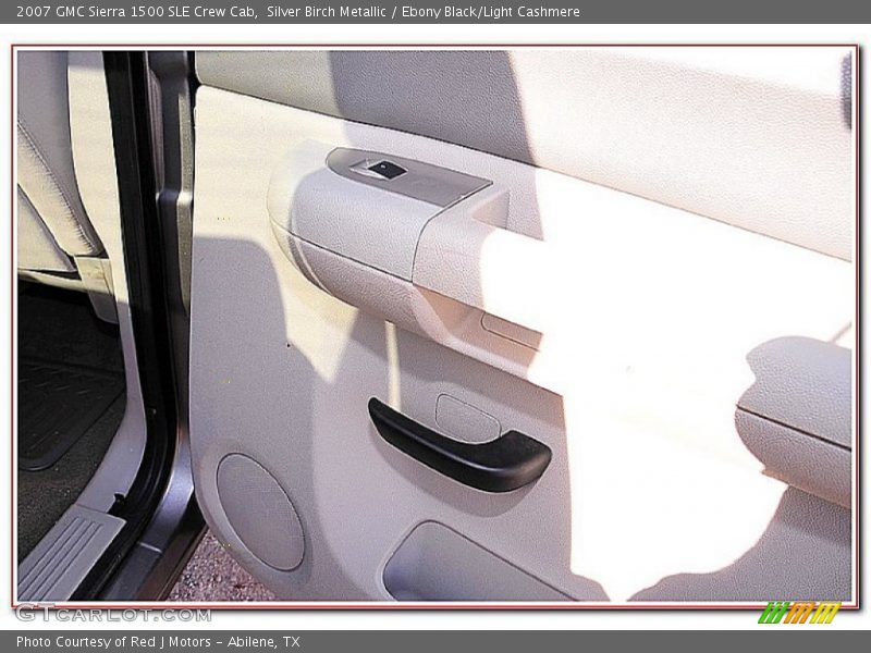 Silver Birch Metallic / Ebony Black/Light Cashmere 2007 GMC Sierra 1500 SLE Crew Cab