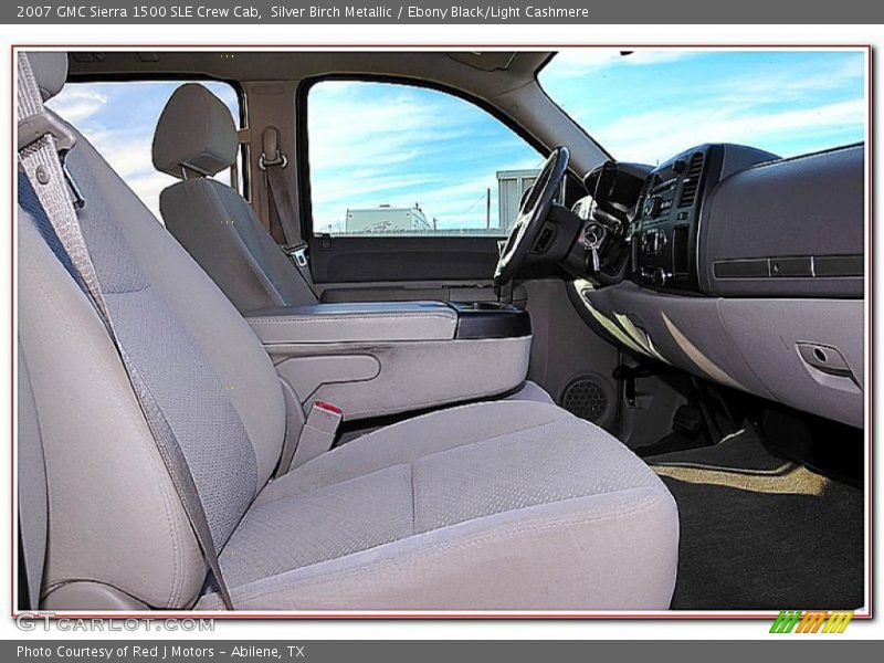 Silver Birch Metallic / Ebony Black/Light Cashmere 2007 GMC Sierra 1500 SLE Crew Cab