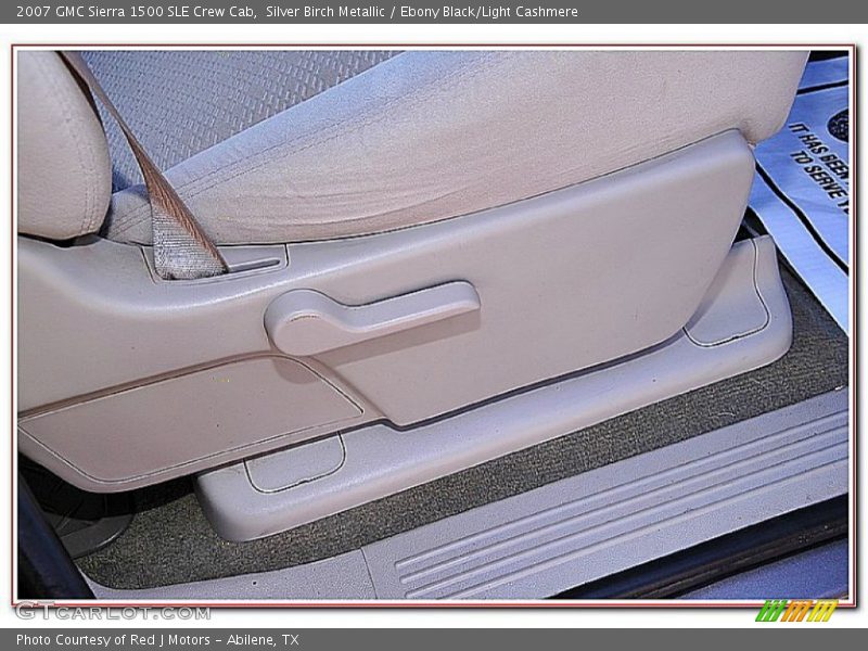 Silver Birch Metallic / Ebony Black/Light Cashmere 2007 GMC Sierra 1500 SLE Crew Cab