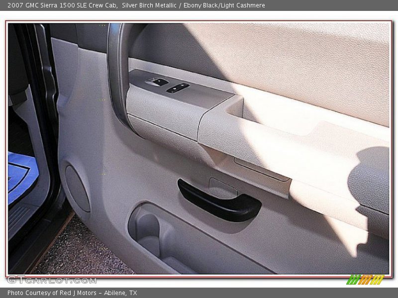 Silver Birch Metallic / Ebony Black/Light Cashmere 2007 GMC Sierra 1500 SLE Crew Cab